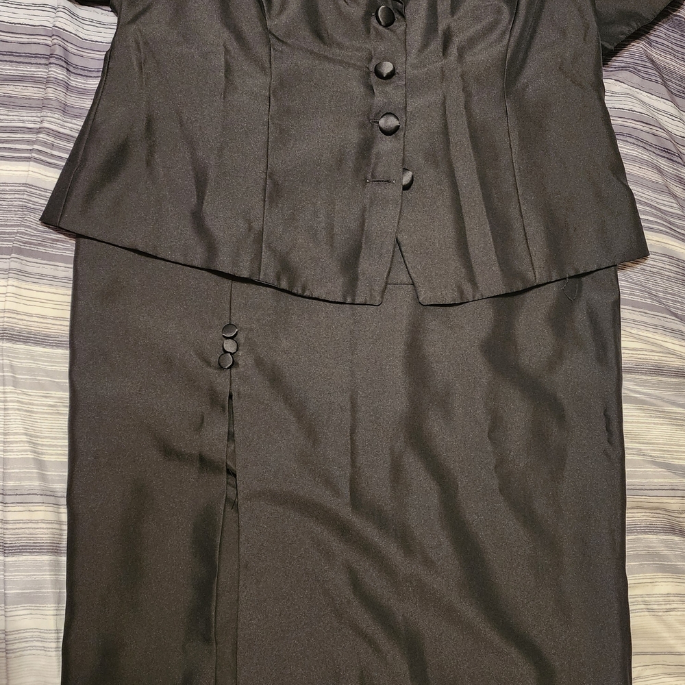 Elegant Black A-Line Skirt